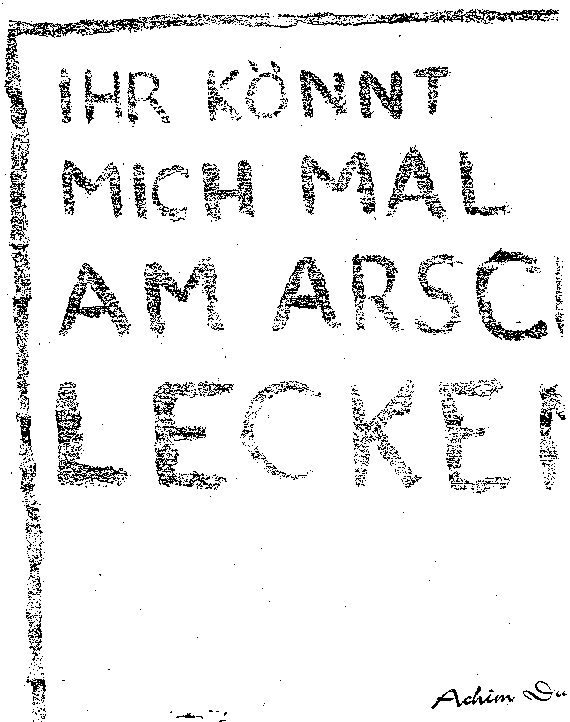 Achim Duchow: Ihr koennt mich...